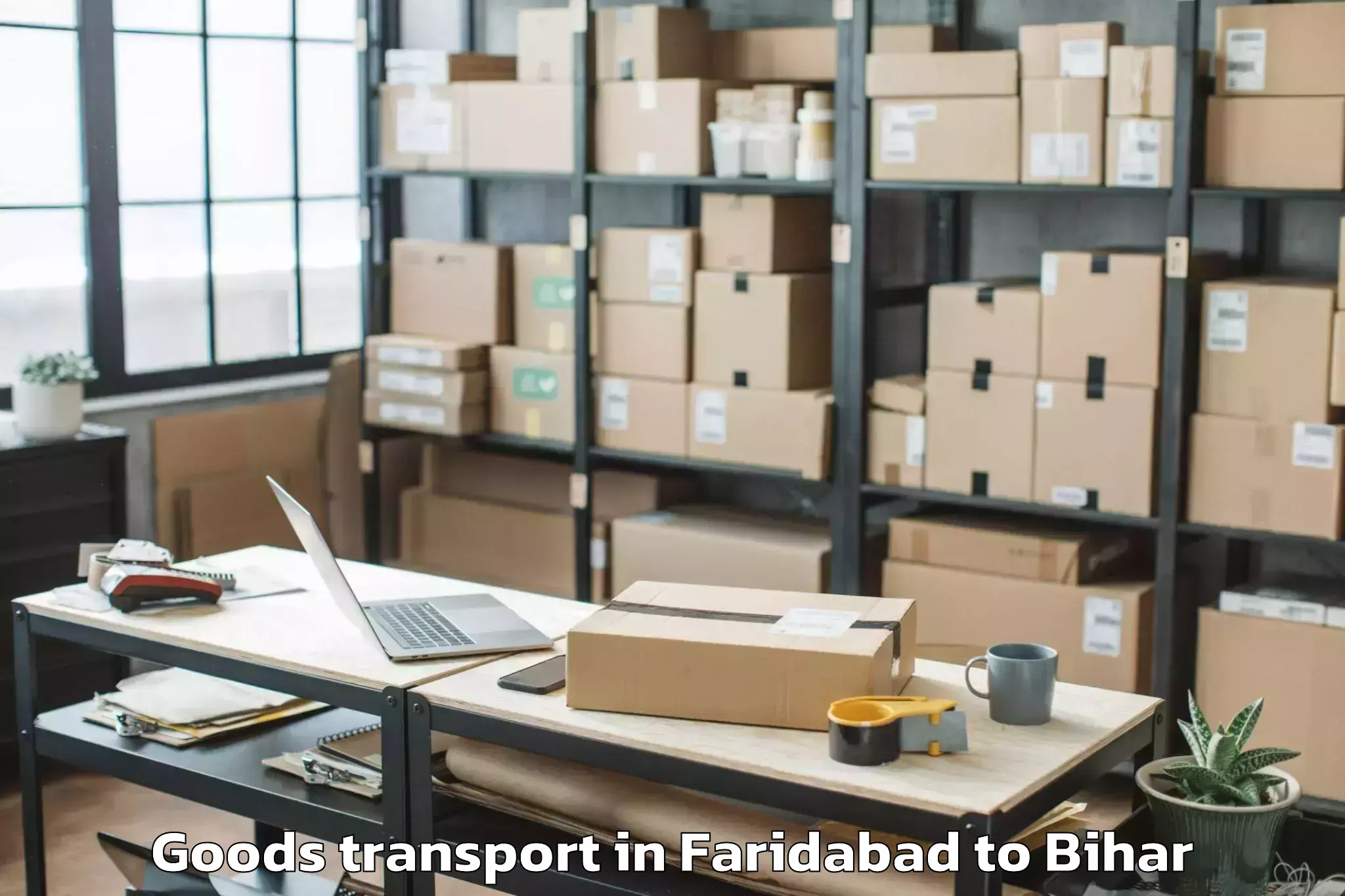 Professional Faridabad to Phulparas Goods Transport